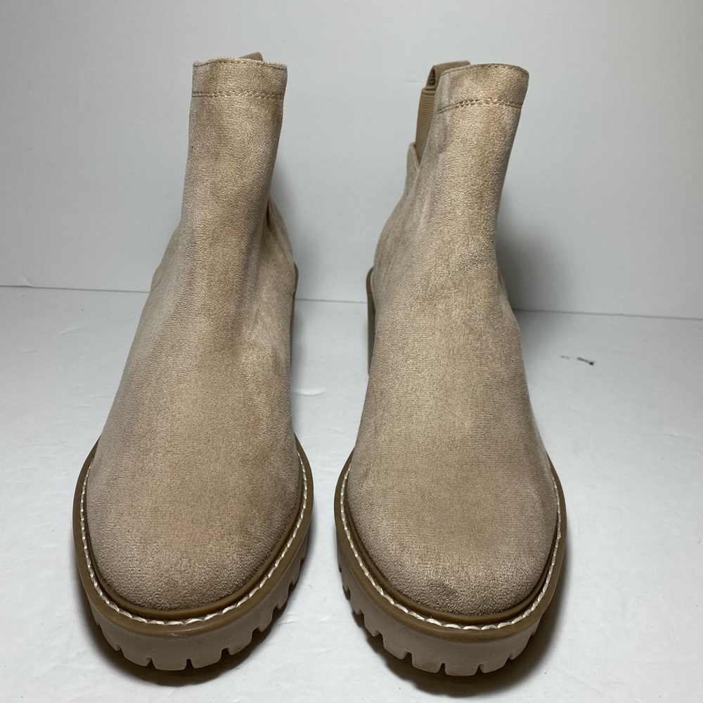 Dolce Vita Rango Faux Suede Ankle Boots Wedge Booties Lug Sole Women’s Size 9 - Picture 4 of 14
